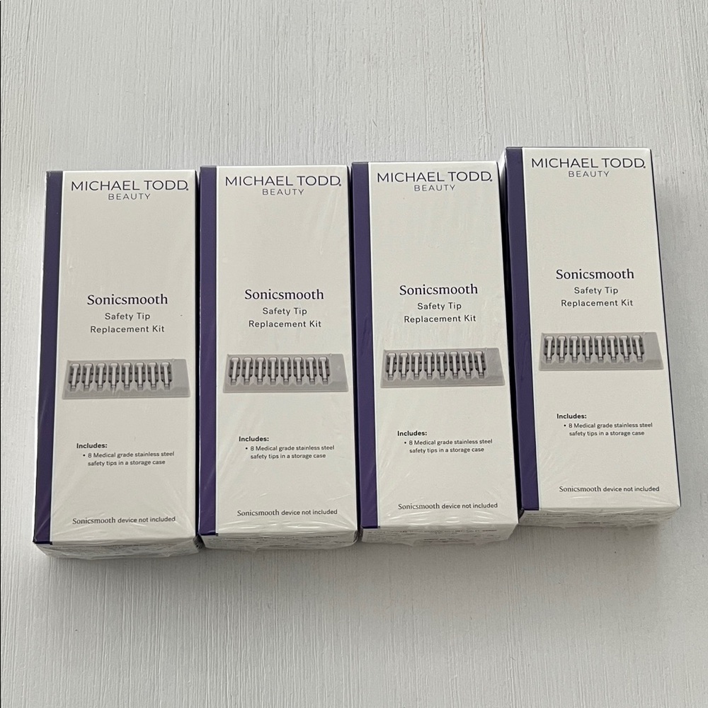 Four Michael Todd Beauty Sonicsmooth Safety Tip Replacement Kit